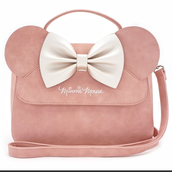 Loungefly | Bags | Disney X Loungefly Pink Minnie Ears And Bow Satchel
